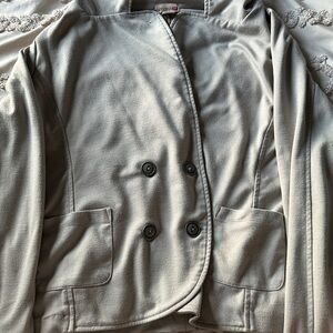 Women's Tan Double-Breasted Jacket